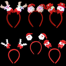 Christmas hairband Headdress Adult Childrens head buckle Hair clip Headband luminous jewelry Christmas hat Christmas decorations