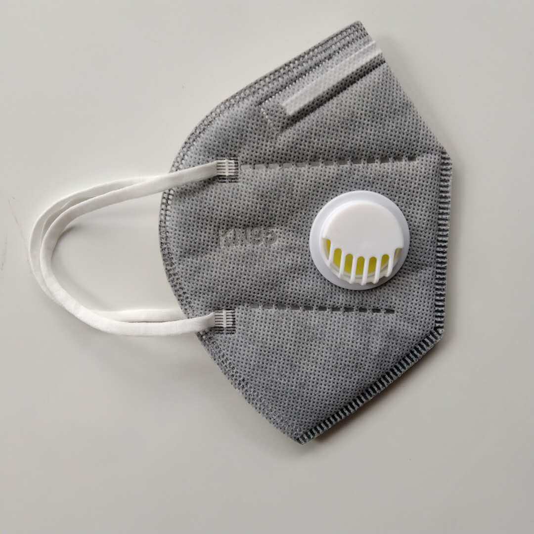 n95口罩防尘头戴式带阀活性炭口鼻罩工业粉尘kn95一次性防毒打磨