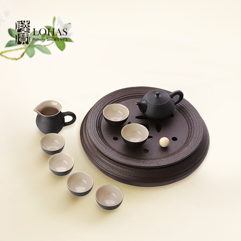 Lupao ceramic tea set match caddy fixings pot of tea tray and a pot of six cups of tea set gift ding ji holiday gifts