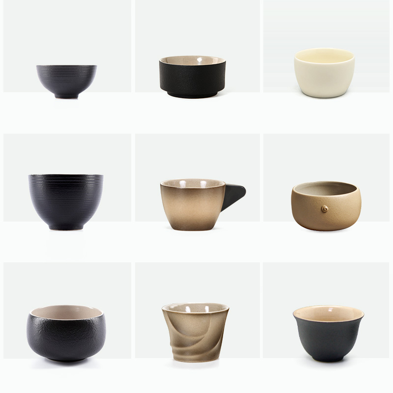Lupao ceramic cup sample tea cup the single CPU personal master cup tea set can match the pot of tea set of many small cups of the custom