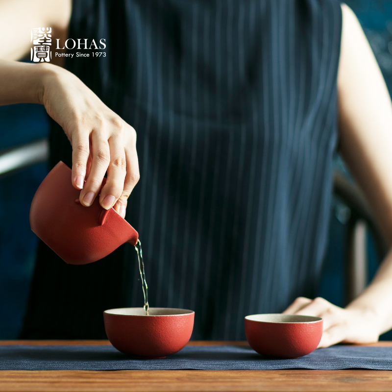 Taiwan lupao ceramic undressed ore tao ran tureen activate a jug of water from the group, the receive travel two cups of tea