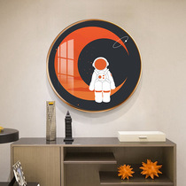 Circular decorative painting simple modern animation Crystal porcelain painting entrance porch crossing childrens room bedroom hotel hanging painting