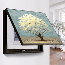 Electric meter box decorative painting Non-punching modern simple blocking distribution box Nordic living room hanging painting electric gate box master switch