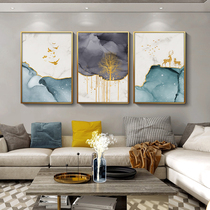 Living room decoration painting Nordic style rich deer modern simple triple sofa background wall light luxury hanging painting atmosphere