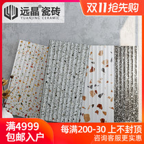 Far Crystal 300x600 wavy terrazzo all-ceramic wall tiles Nordic kitchen bathroom tiles maccarons floor tiles