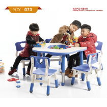 Yucai Meihua Game Table Kindergarten Learning Training Table Painting Toy Table Can Lift Painting Dining Table and Chair