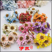Isu Accessories 4 5cm Small Chrysanthemum Emulation Floral Ring Material Fake Flower Art Supplies Kindergarten Handmade Decoration