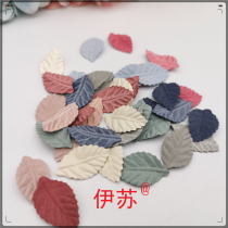 3cm patch with broken hole hair accessories cloth applie clothing decor pants with leaves applie with handmade DIY accessories red
