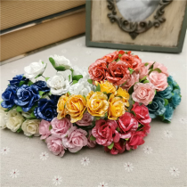 3 5Cm Bouquet Fake Flower Emulation Flower Decorations Bright Light Rose Handmade Diy Accessories Materials Floral Supplies