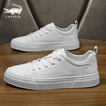 Crocodile Board Shoes Mens Shoes 2022 Summer New Thick Bottom Small White Shoes Genuine Leather Han Version Tide Shoes Men Sports Casual Shoes