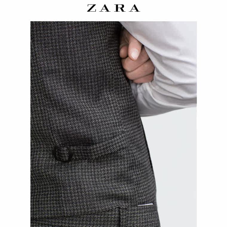 ZARA 男装 纹理套装背心 02880307801