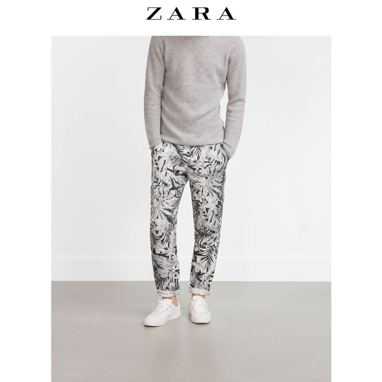 ZARA 男装 印花长裤 00340316807