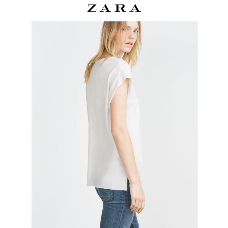 ZARA 女装 圆领 T 恤  05580825251