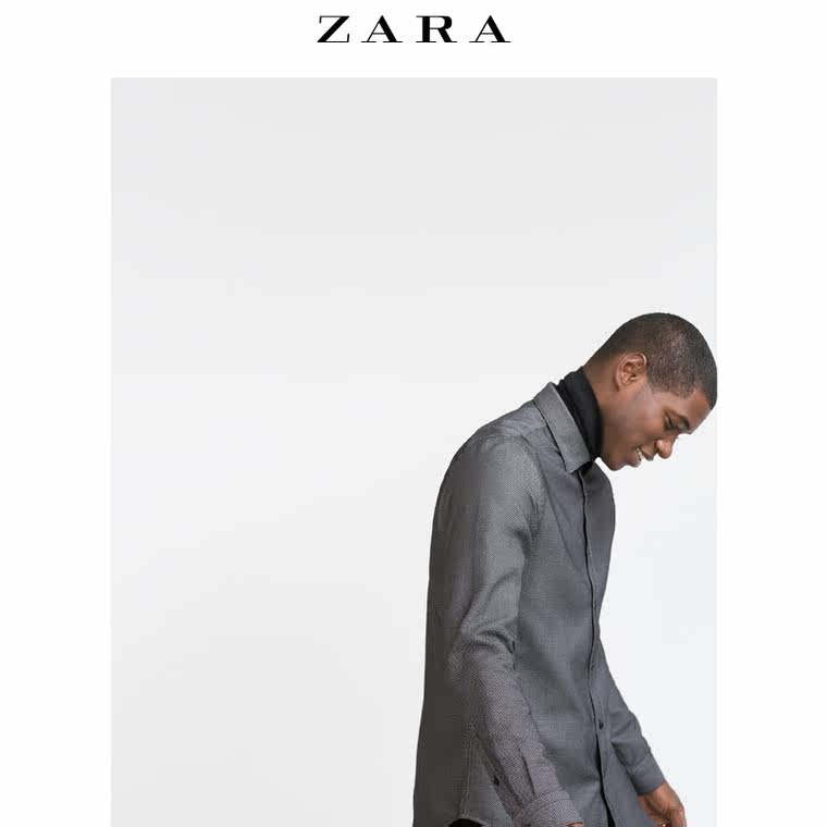 ZARA 男装 纹理碎花衬衫 03894302800