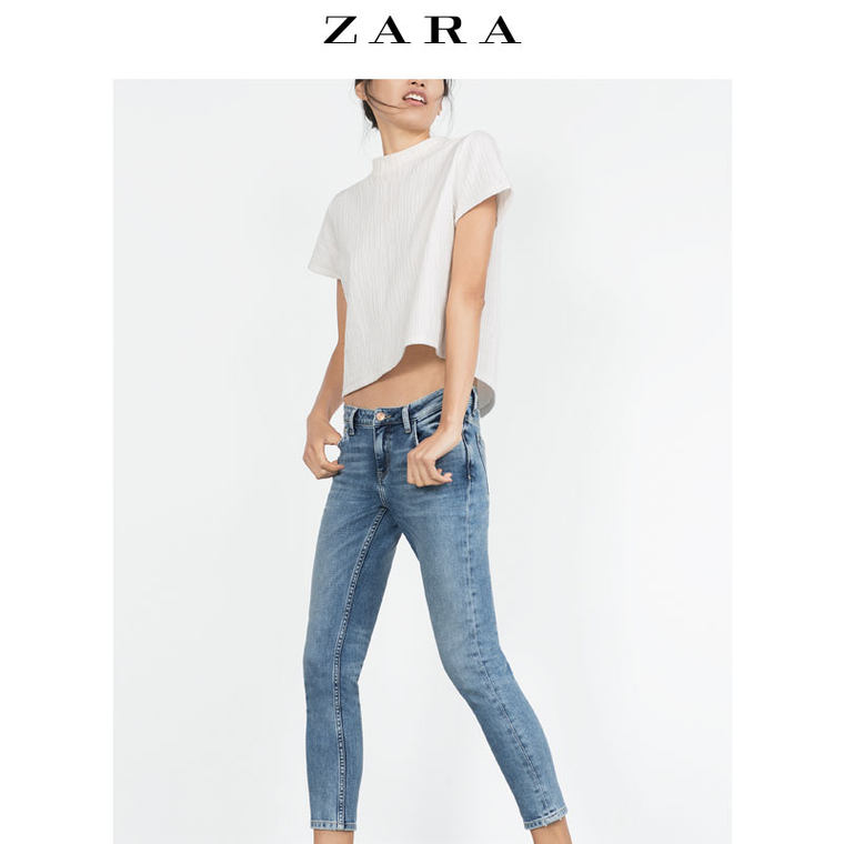 ZARA 女装 紧身丹宁裤 06164170406