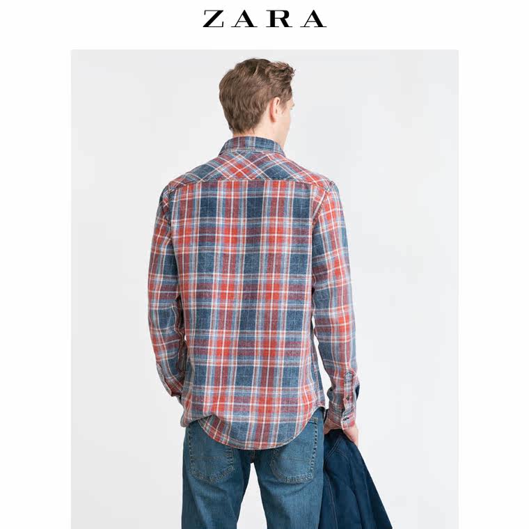 ZARA 男装 格子衬衫 03182310600