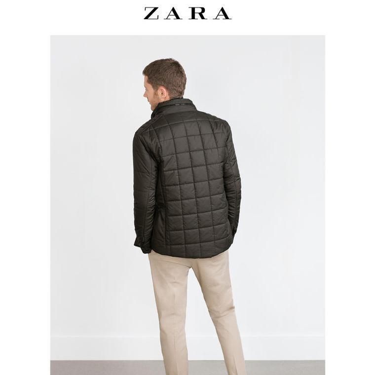 ZARA 男装 绗缝派克大衣 06518350505