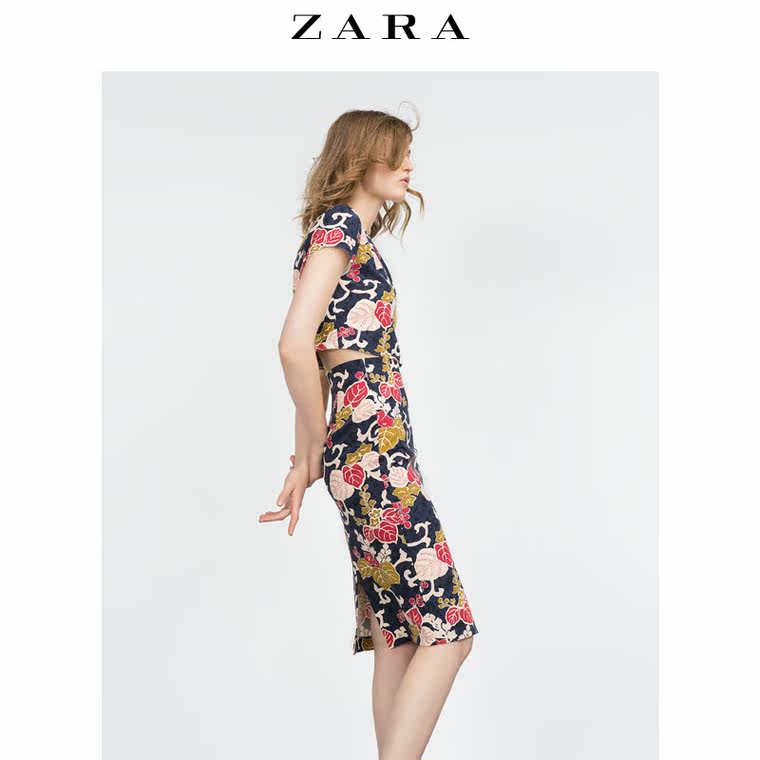 ZARA 女装 直筒裙 07821090108