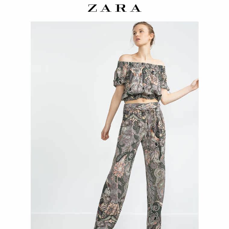 ZARA 女装 宽松长裤 07800079330