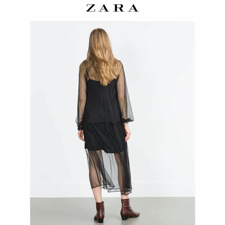 ZARA TRF 女装 包花袖连衣裙 07521231800