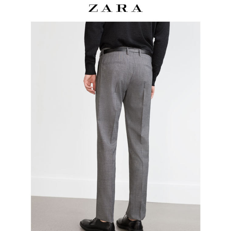 ZARA 男装 羊毛西裤 01564319803