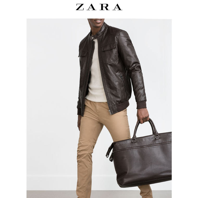 ZARA 男装 仿皮夹克 04341354700