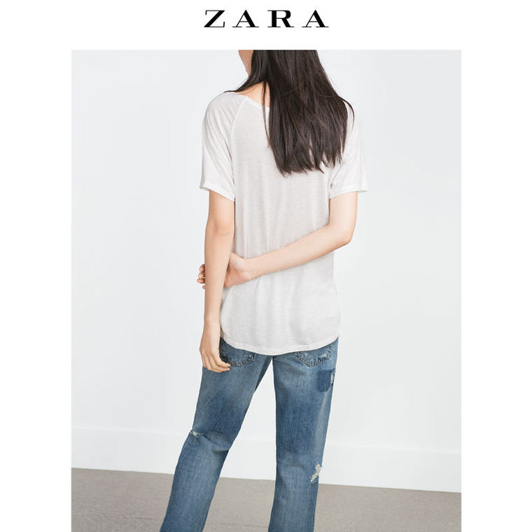 ZARA 女装 印字 T 恤 00839222803