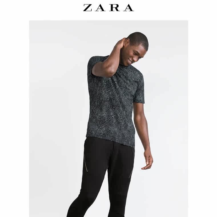 ZARA 男装 字母 T 恤  00495309800