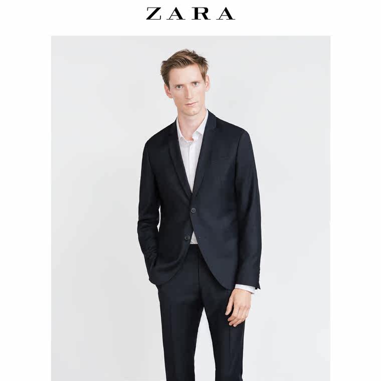 ZARA 男装 小格子西装上衣 05665594401