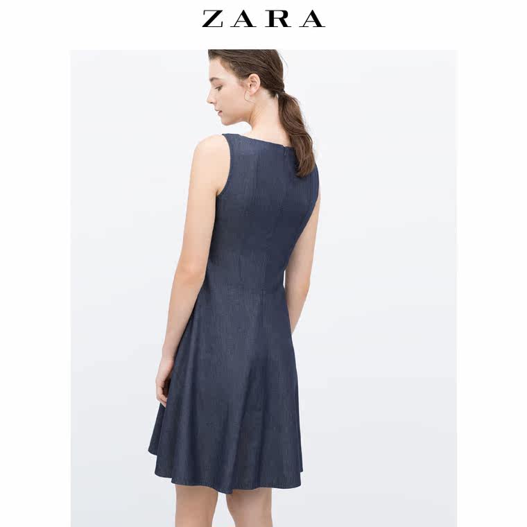 ZARA 女装 喇叭型牛仔连衣裙 05899151407