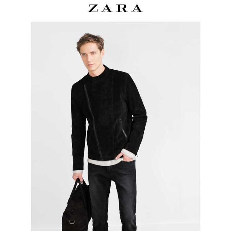 ZARA 男装 野猪皮夹克 00706336800