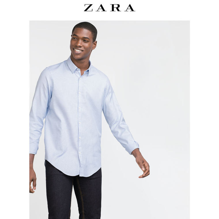 ZARA 男装 纹理衬衫 05445302400