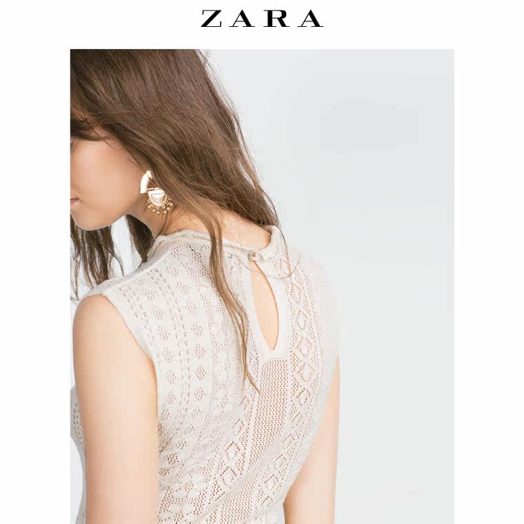 ZARA 女装 网眼短版上衣 03859107712