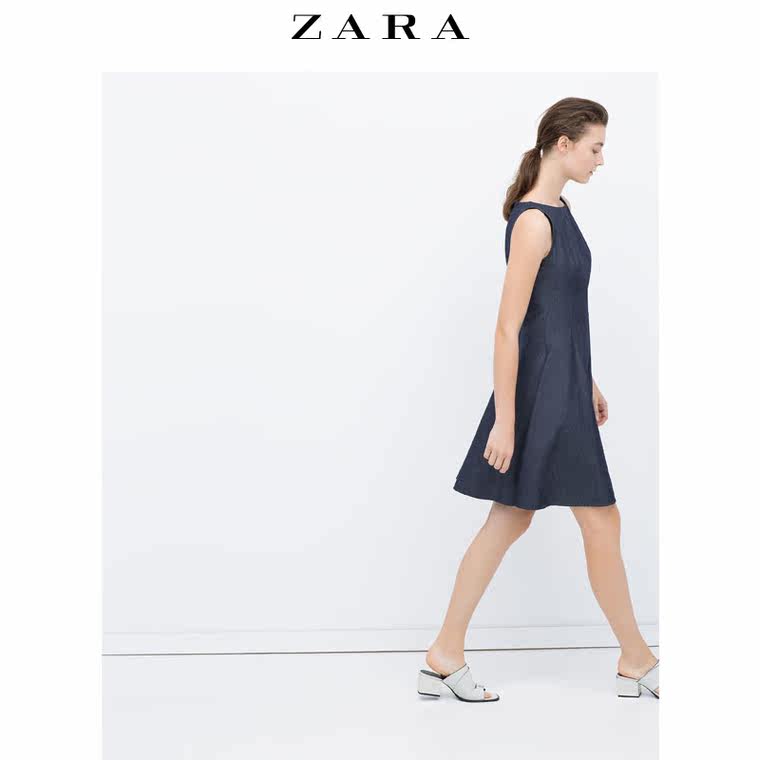 ZARA 女装 喇叭型牛仔连衣裙 05899151407