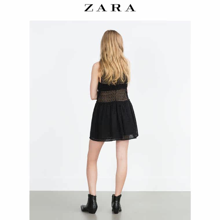 ZARA TRF 女装 席弗里花边连衣裙 00881103800