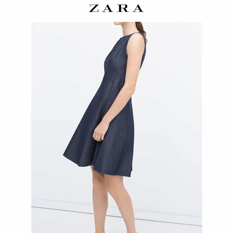 ZARA 女装 喇叭型牛仔连衣裙 05899151407