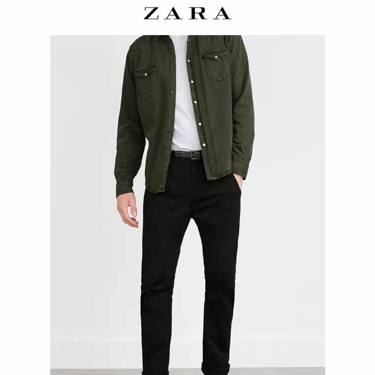 ZARA 男装 棉制休闲裤 06917320800