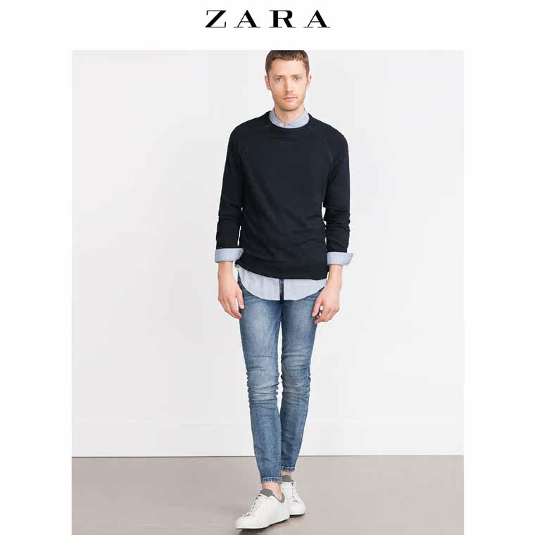 ZARA 男装  粘纤针织衫 05755303401