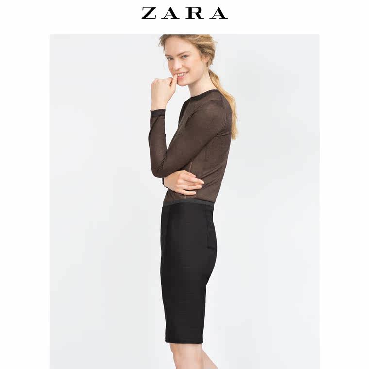 ZARA 女装 直筒裙 05584225800