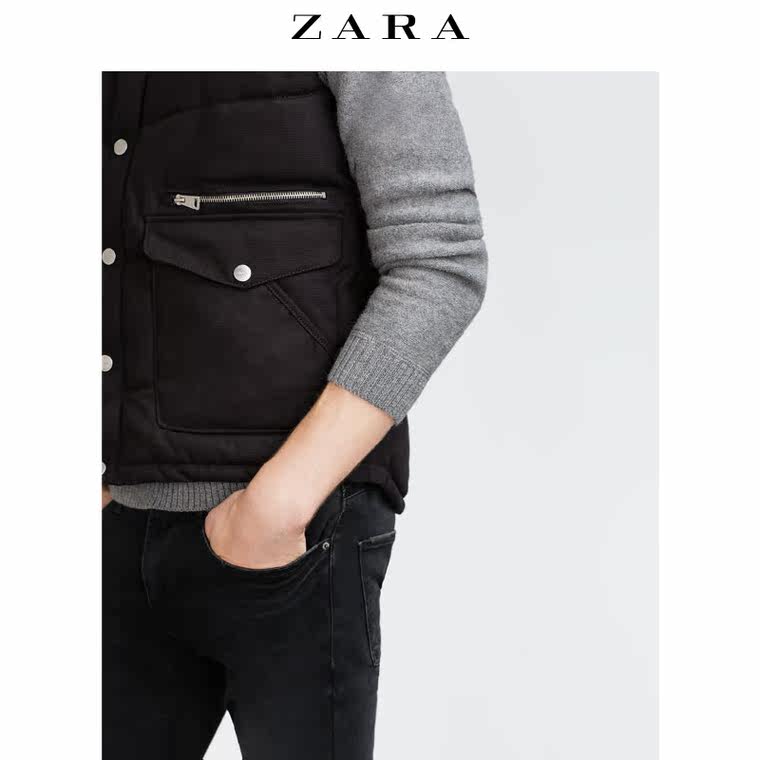 ZARA 男装 撞色背心 05475320800