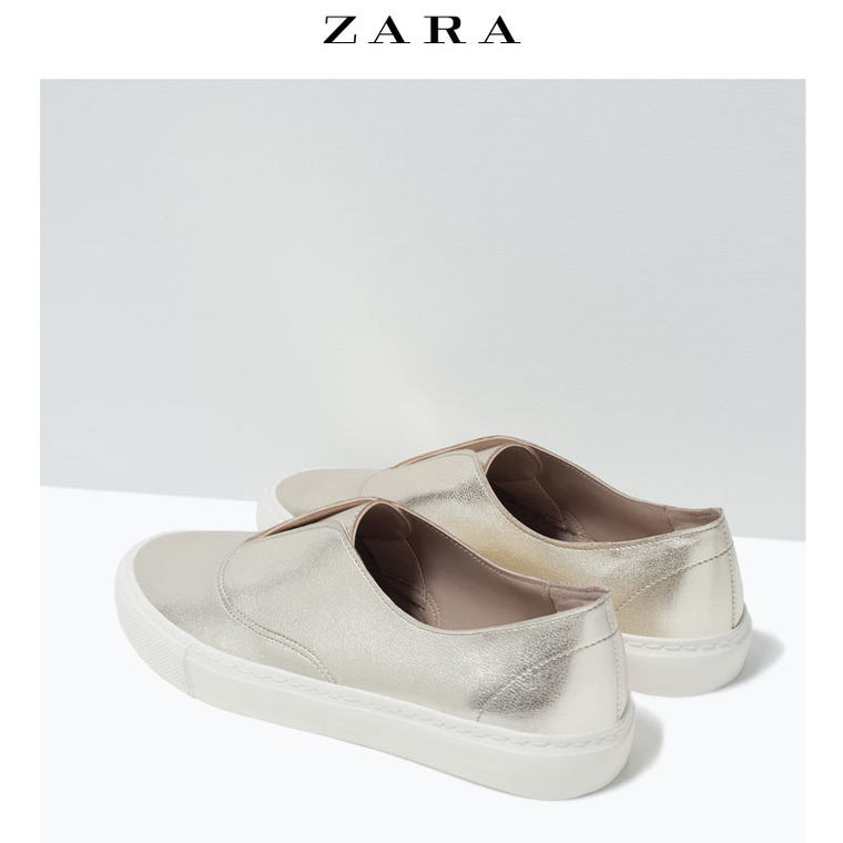 ZARA女鞋 金属面橡胶底运动鞋 12758001091