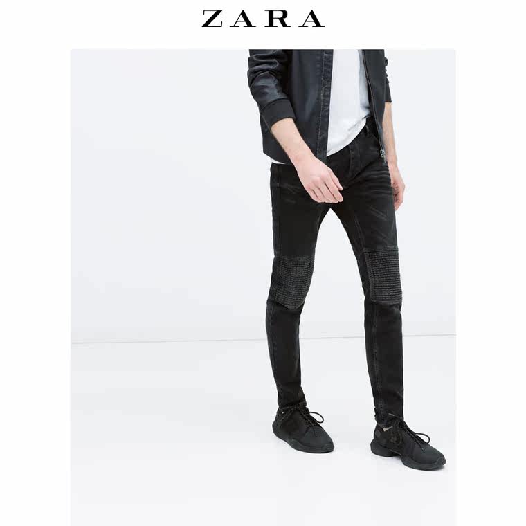 ZARA 男装 绗缝牛仔裤 01889301800