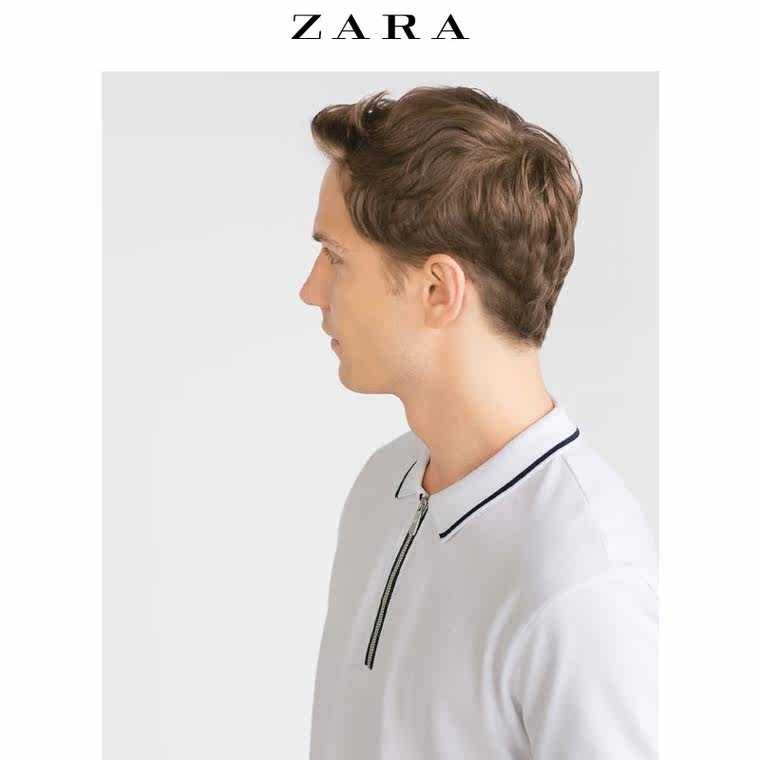 ZARA 男装 拉链马球衫 00761304250