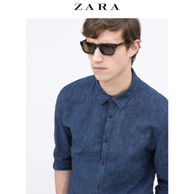 ZARA 男装 提花衬衫 04237431400