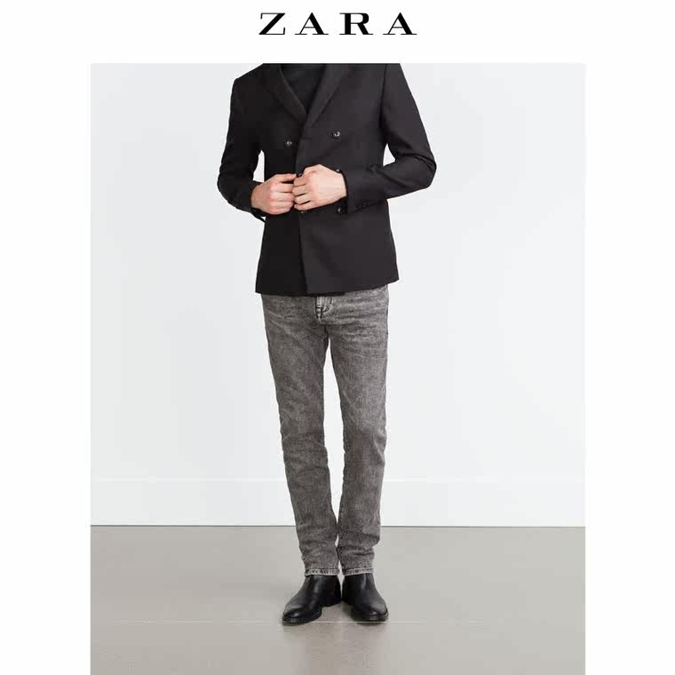 ZARA 男装 修身丹宁裤 06855320809