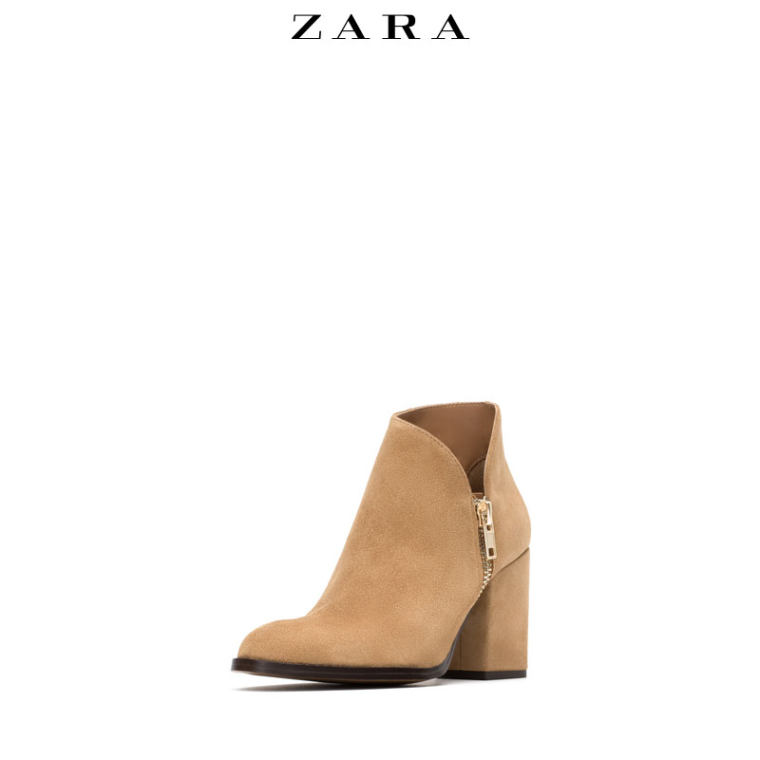 ZARA TRF 女鞋 露营皮短靴 17142001105