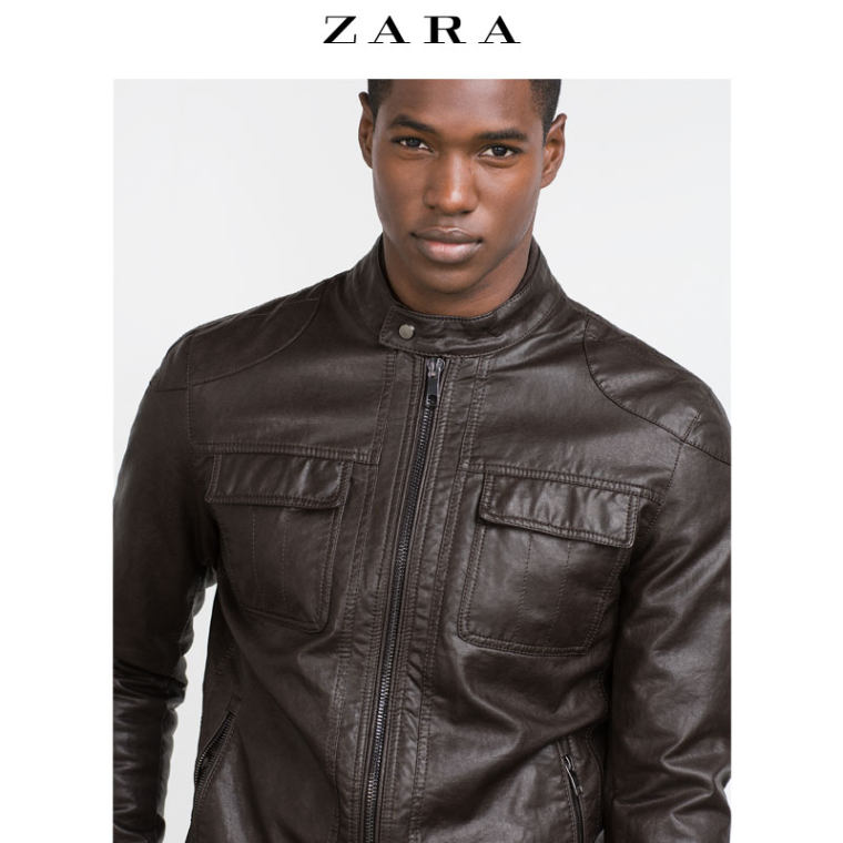 ZARA 男装 仿皮夹克 04341354700