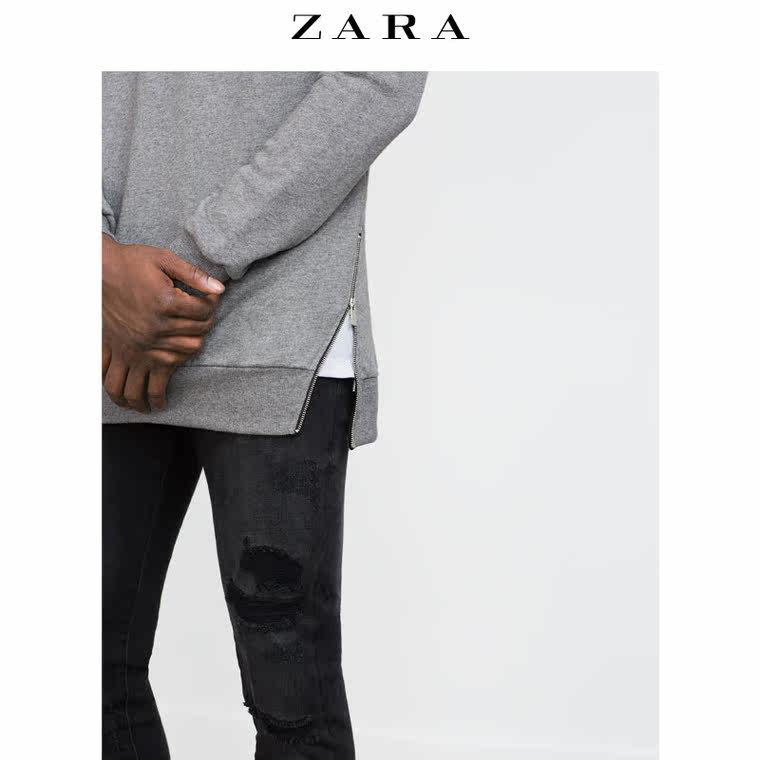 ZARA 男装 拉链饰运动衫 00722317803