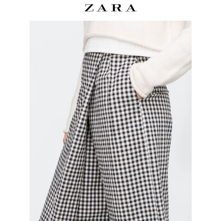 ZARA TRF 女装 格子短裙裤 08342301064