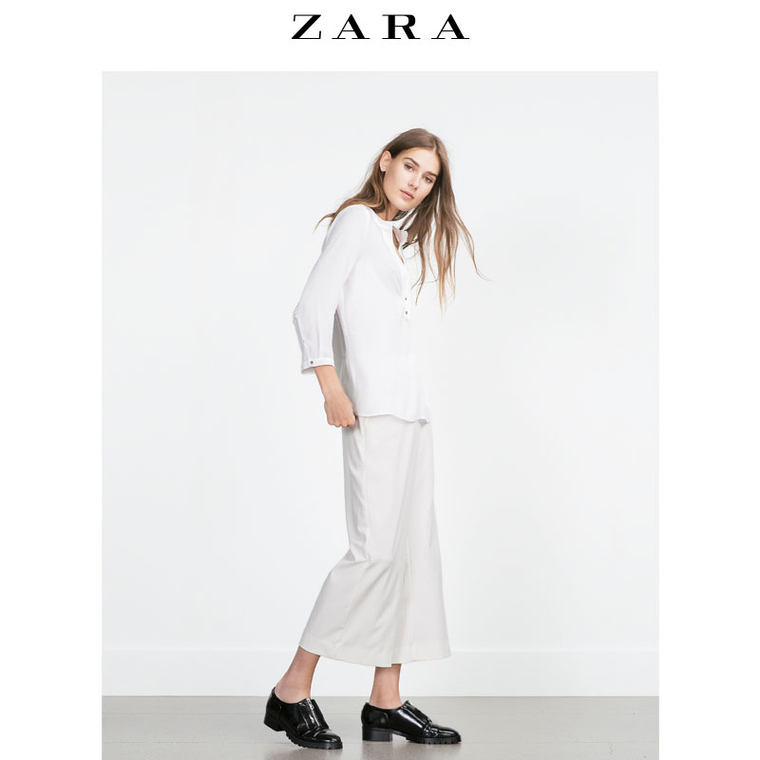 ZARA 女装 金属装饰衬衫 07696381251